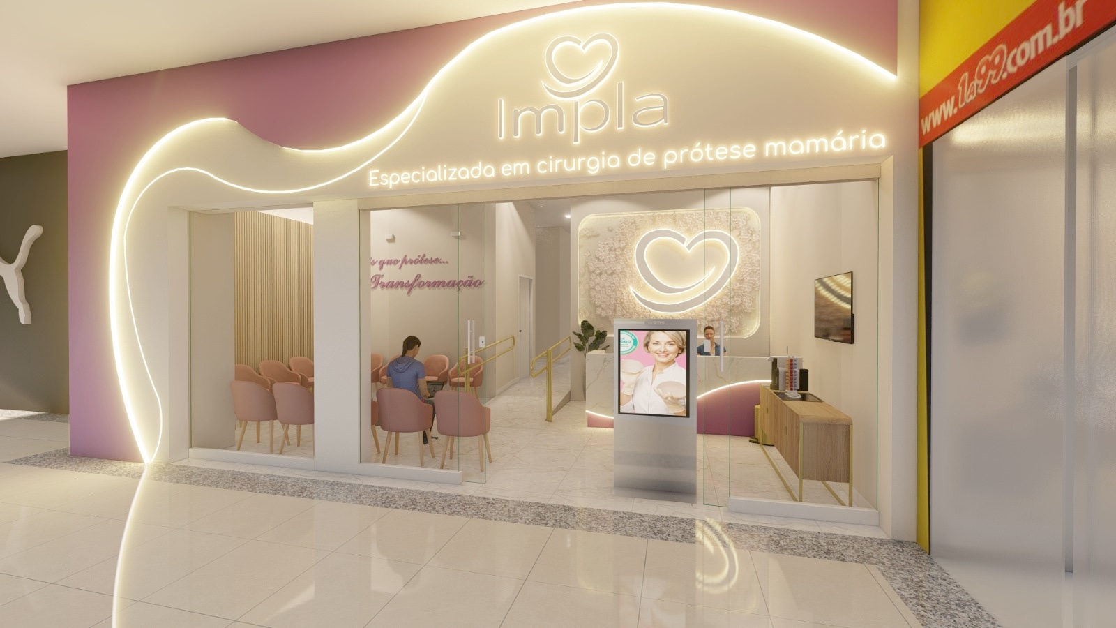 Recepção da clínica IMPLA